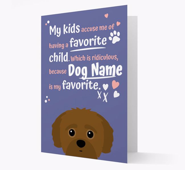 'Favorite Child' - Personalized {breedFullName} Card 